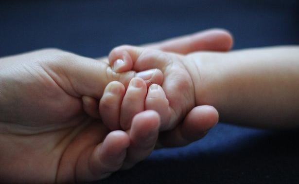 Parent Holding Babies Hand