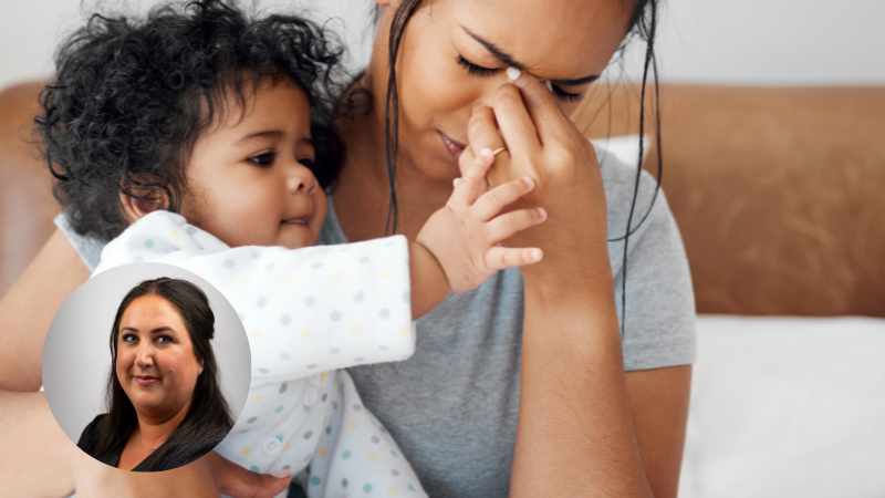 Parental burnout in Surrey – struggling mother with toddler seeking attention, article by Vikki McHallam at The Eaves Counselling and Psychology