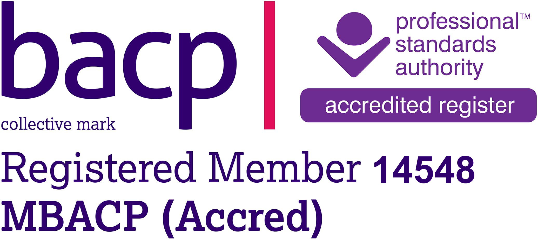 Elaine Adams BACP accredited counsellor and psychotherapist membership logo