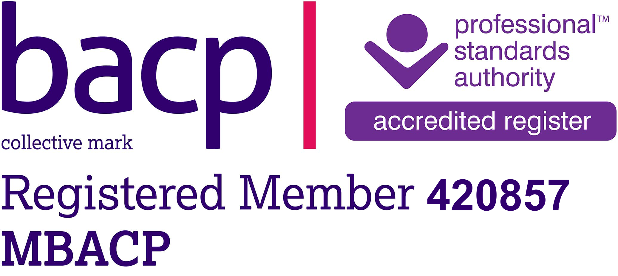 Hannah Bourton BACP registered counsellor and psychotherapist membership Logo